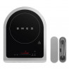 Преносим индукционен котлон Smeg PIC01WHMEU, 2100 W, Керамично стъкло, Бял мат