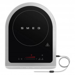 Преносим индукционен котлон Smeg PIC01WHMEU, 2100 W, Керамично стъкло, Бял мат