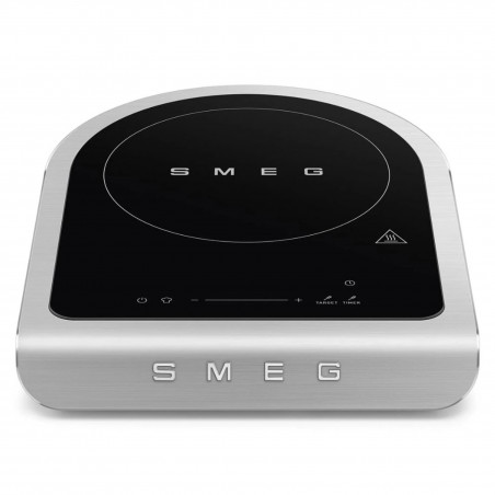 Преносим индукционен котлон Smeg PIC01EGMEU, 2100 W, Керамично стъкло, Изумрудено зелено