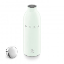 Термо бутилка SMEG Clima 50's Style WBF01PG, 500 мл, Херметично затваряне, Двустенна, Неръждаема стомана 18/8, Зелен