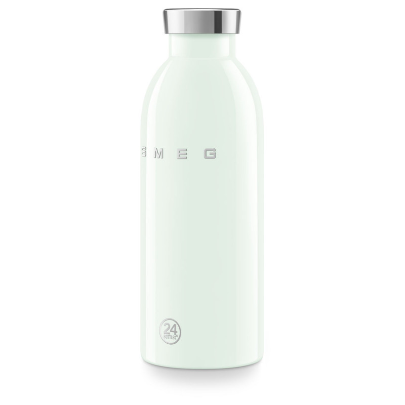 Термо бутилка SMEG Clima 50's Style WBF01PG, 500 мл, Херметично затваряне, Двустенна, Неръждаема стомана 18/8, Зелен