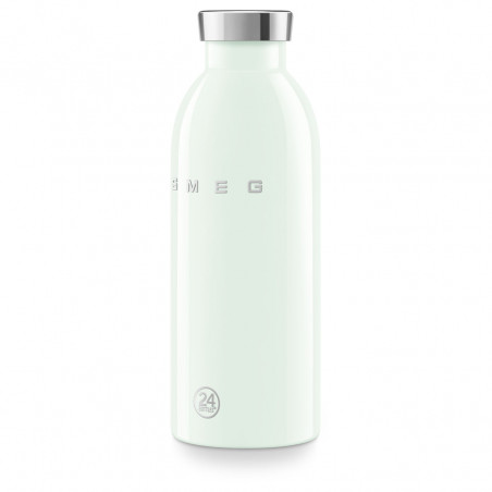 Термо бутилка SMEG Clima 50's Style WBF01PG, 500 мл, Херметично затваряне, Двустенна, Неръждаема стомана 18/8, Зелен