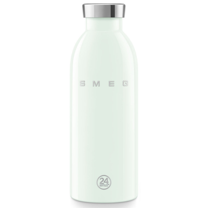 Термо бутилка SMEG Clima 50's Style WBF01PG, 500 мл, Херметично затваряне, Двустенна, Неръждаема стомана 18/8, Зелен