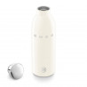 Термо бутилка SMEG Clima 50's Style WBF01CR, 500 мл, Херметично затваряне, Двустенна, Неръждаема стомана 18/8, Крем