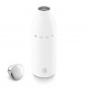 Термо бутилка SMEG Clima 50's Style WBF01WH, 500 мл, Херметично затваряне, Двустенна, Неръждаема стомана 18/8, Бял