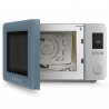 Комбинирана микровълнова фурна с горещ въздух SMEG Collezione MOC02SBMEU, 900W, 27 л, 25 програми, Плавно затваряне, Индивидуални настройки, Син