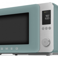 Комбинирана микровълнова фурна с горещ въздух SMEG Collezione MOC02EGMEU, 900W, 27 л, 25 програми, Плавно затваряне, Индивидуални настройки, Зелен