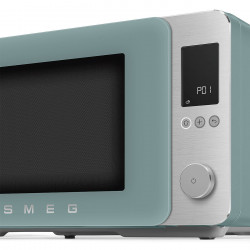 Комбинирана микровълнова фурна с горещ въздух SMEG Collezione MOC02EGMEU, 900W, 27 л, 25 програми, Плавно затваряне, Индивидуални настройки, Зелен
