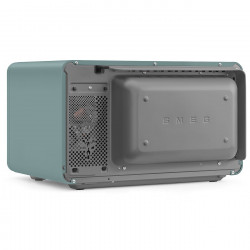 Комбинирана микровълнова фурна с горещ въздух SMEG Collezione MOC02EGMEU, 900W, 27 л, 25 програми, Плавно затваряне, Индивидуални настройки, Зелен
