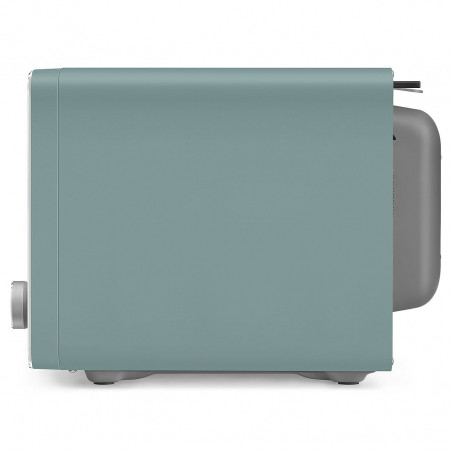 Комбинирана микровълнова фурна с горещ въздух SMEG Collezione MOC02EGMEU, 900W, 27 л, 25 програми, Плавно затваряне, Индивидуални настройки, Зелен