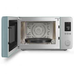 Комбинирана микровълнова фурна с горещ въздух SMEG Collezione MOC02EGMEU, 900W, 27 л, 25 програми, Плавно затваряне, Индивидуални настройки, Зелен