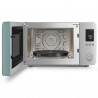 Комбинирана микровълнова фурна с горещ въздух SMEG Collezione MOC02EGMEU, 900W, 27 л, 25 програми, Плавно затваряне, Индивидуални настройки, Зелен