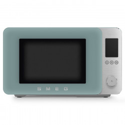 Комбинирана микровълнова фурна с горещ въздух SMEG Collezione MOC02EGMEU, 900W, 27 л, 25 програми, Плавно затваряне, Индивидуални настройки, Зелен