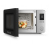 Комбинирана микровълнова фурна с горещ въздух SMEG Collezione MOC02BLMEU, 900W, 27 л, 25 програми, Плавно затваряне, Индивидуални настройки, Черен мат