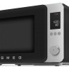 Комбинирана микровълнова фурна с горещ въздух SMEG Collezione MOC02BLMEU, 900W, 27 л, 25 програми, Плавно затваряне, Индивидуални настройки, Черен мат
