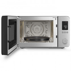 Комбинирана микровълнова фурна с горещ въздух SMEG Collezione MOC02BLMEU, 900W, 27 л, 25 програми, Плавно затваряне, Индивидуални настройки, Черен мат