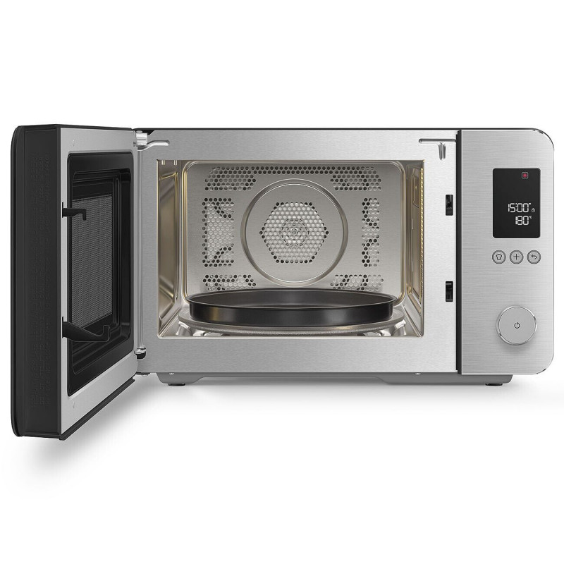 Комбинирана микровълнова фурна с горещ въздух SMEG Collezione MOC02BLMEU, 900W, 27 л, 25 програми, Плавно затваряне, Индивидуални настройки, Черен мат