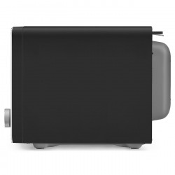 Комбинирана микровълнова фурна с горещ въздух SMEG Collezione MOC02BLMEU, 900W, 27 л, 25 програми, Плавно затваряне, Индивидуални настройки, Черен мат