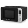 Комбинирана микровълнова фурна с горещ въздух SMEG Collezione MOC02BLMEU, 900W, 27 л, 25 програми, Плавно затваряне, Индивидуални настройки, Черен мат