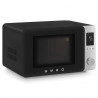 Комбинирана микровълнова фурна с горещ въздух SMEG Collezione MOC02BLMEU, 900W, 27 л, 25 програми, Плавно затваряне, Индивидуални настройки, Черен мат