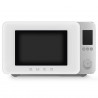 Комбинирана микровълнова фурна с горещ въздух SMEG Collezione MOC02WHMEU, 900W, 27 л, 25 програми, Плавно затваряне, Индивидуални настройки, Бял мат