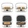 Многофункционален грил SMEG 50's Style MGF01CREU, 2100W, 60-230°C, 3 програми, Керамично покритие, Тава за отцеждане, Звуков сигнал, Таймер, Крем