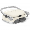 Многофункционален грил SMEG 50's Style MGF01CREU, 2100W, 60-230°C, 3 програми, Керамично покритие, Тава за отцеждане, Звуков сигнал, Таймер, Крем