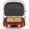 Многофункционален грил SMEG 50's Style MGF01RDEU, 2100W, 60-230°C, 3 програми, Керамично покритие, Тава за отцеждане, Звуков сигнал, Таймер, Червен