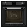 Фурна за вграждане Smeg SOP6900TN, 3000W, 68 л, Клас A, 9 функции и 5 нива на готвене, Самопочистване, Таймер, 30-280C, Черен