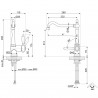 Смесител за кухня SMEG Coloniale MIR6O-2, 5 bar, Единична команда, 360° чучур, Аератор, Месинг