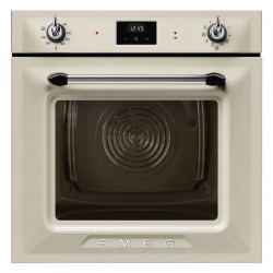 Фурна за вграждане Smeg SOP6900TP, 3000W, 68 л, Клас A, 9 функции и 5 нива на готвене, Самопочистване, Таймер, 30-280C, Крема
