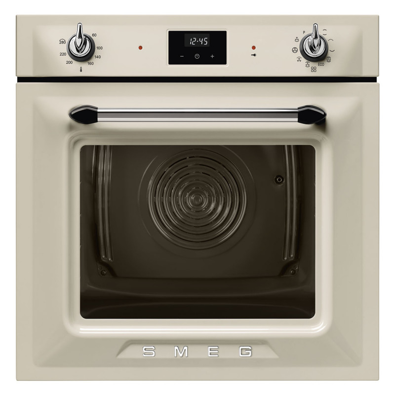 Фурна за вграждане Smeg SOP6900TP, 3000W, 68 л, Клас A, 9 функции и 5 нива на готвене, Самопочистване, Таймер, 30-280C, Крема