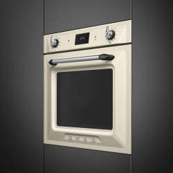 Фурна за вграждане Smeg SOP6900TP, 3000W, 68 л, Клас A, 9 функции и 5 нива на готвене, Самопочистване, Таймер, 30-280C, Крема