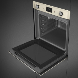 Фурна за вграждане Smeg SOP6900TP, 3000W, 68 л, Клас A, 9 функции и 5 нива на готвене, Самопочистване, Таймер, 30-280C, Крема