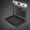 Фурна за вграждане Smeg SOP6900TP, 3000W, 68 л, Клас A, 9 функции и 5 нива на готвене, Самопочистване, Таймер, 30-280C, Крема