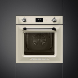 Фурна за вграждане Smeg SOP6900TP, 3000W, 68 л, Клас A, 9 функции и 5 нива на готвене, Самопочистване, Таймер, 30-280C, Крема