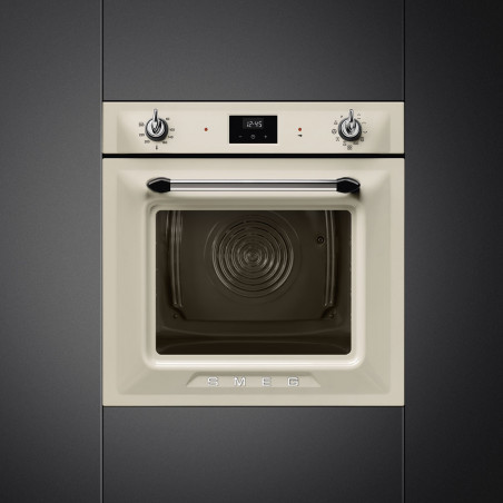 Фурна за вграждане Smeg SOP6900TP, 3000W, 68 л, Клас A, 9 функции и 5 нива на готвене, Самопочистване, Таймер, 30-280C, Крема