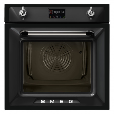 Фурна за вграждане Smeg SOP6902S2PN, 3000W, 68 л, Клас A++, 12 функции и 5 нива на готвене, Готвене чрез Комбинирана пара, Самопочистване, Таймер, 30-280C, Черен