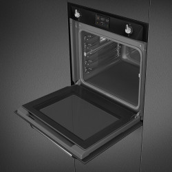 Фурна за вграждане Smeg SOP6902S2PN, 3000W, 68 л, Клас A++, 12 функции и 5 нива на готвене, Готвене чрез Комбинирана пара, Самопочистване, Таймер, 30-280C, Черен