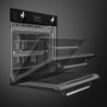 Фурна за вграждане Smeg SOP6902S2PN, 3000W, 68 л, Клас A++, 12 функции и 5 нива на готвене, Готвене чрез Комбинирана пара, Самопочистване, Таймер, 30-280C, Черен