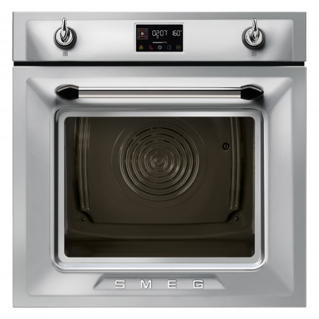 Фурна за вграждане Smeg SOP6902S2PX, 3000W, 68 л, Клас A++, 12 функции и 5 нива на готвене, Готвене чрез Комбинирана пара, Самопочистване, Таймер, 30-280C, Инокс