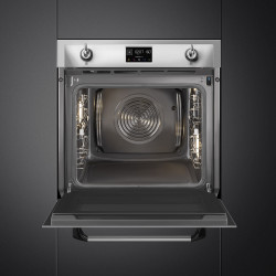 Фурна за вграждане Smeg SOP6902S2PX, 3000W, 68 л, Клас A++, 12 функции и 5 нива на готвене, Готвене чрез Комбинирана пара, Самопочистване, Таймер, 30-280C, Инокс
