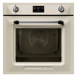 Фурна за вграждане Smeg SOP6902S2PP, 3000W, 68 л, Клас A++, 12 функции и 5 нива на готвене, Готвене чрез Комбинирана пара, Самопочистване, Таймер, 30-280C, Крема