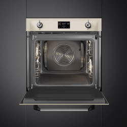Фурна за вграждане Smeg SOP6902S2PP, 3000W, 68 л, Клас A++, 12 функции и 5 нива на готвене, Готвене чрез Комбинирана пара, Самопочистване, Таймер, 30-280C, Крема