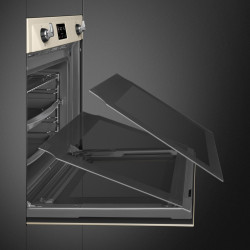 Фурна за вграждане Smeg SOP6902S2PP, 3000W, 68 л, Клас A++, 12 функции и 5 нива на готвене, Готвене чрез Комбинирана пара, Самопочистване, Таймер, 30-280C, Крема