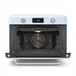 Мини фурна с комбинирана пара Smeg COF01PBEU, 1800 W, 10 функции, LCD дисплей, 40-230C, Пастелно синя