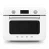 Мини фурна с комбинирана пара Smeg COF01WHEU, 1800 W, 10 функции, LCD дисплей, 40-230C, Бяла