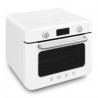 Мини фурна с комбинирана пара Smeg COF01WHEU, 1800 W, 10 функции, LCD дисплей, 40-230C, Бяла