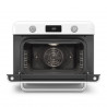 Мини фурна с комбинирана пара Smeg COF01WHEU, 1800 W, 10 функции, LCD дисплей, 40-230C, Бяла