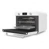 Мини фурна с комбинирана пара Smeg COF01WHEU, 1800 W, 10 функции, LCD дисплей, 40-230C, Бяла
